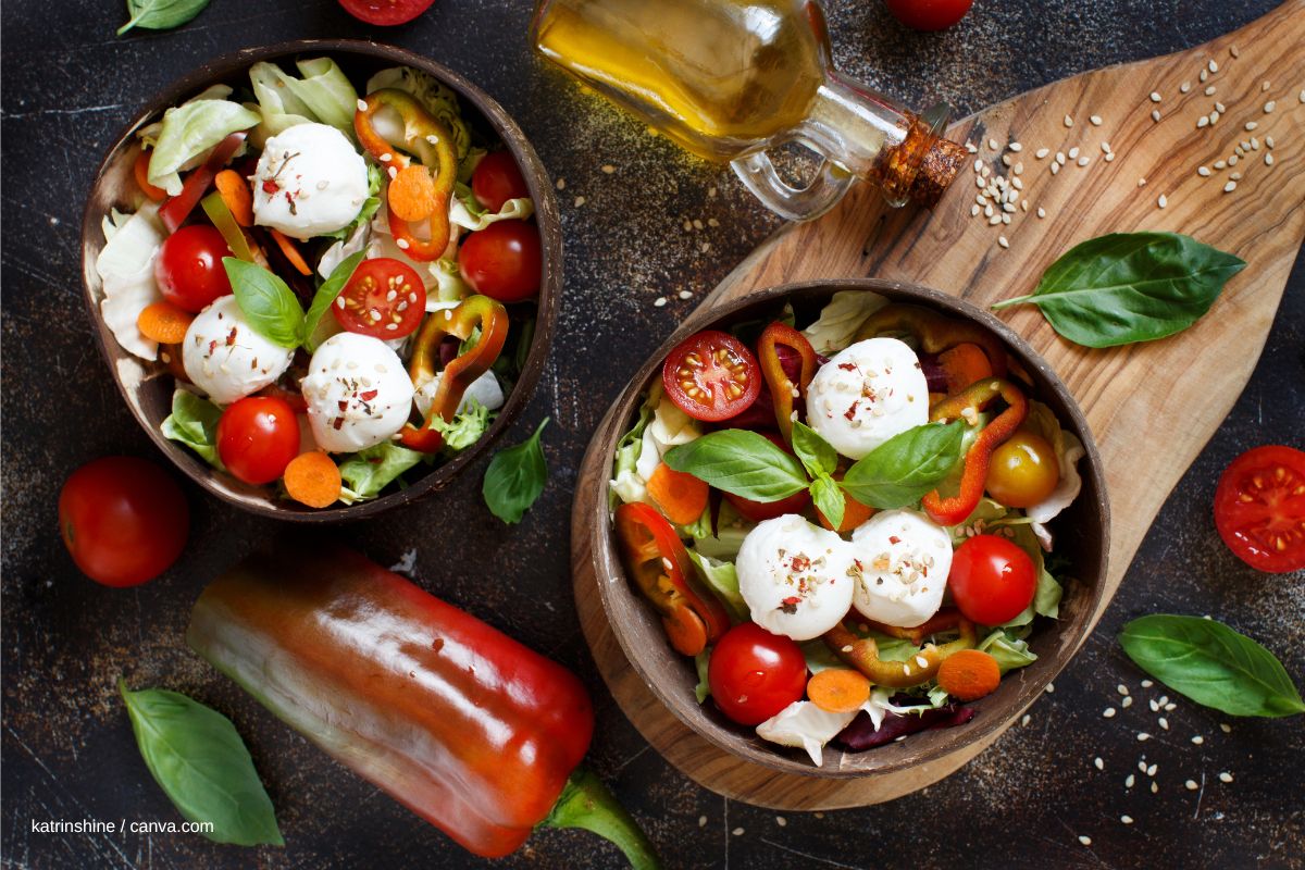 Käse Paprika Salat